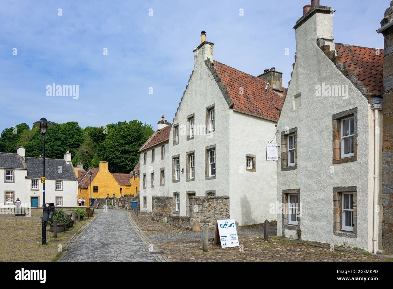 Case del XVII secolo, Culross, Fife, Scozia, Regno Unito Foto Stock