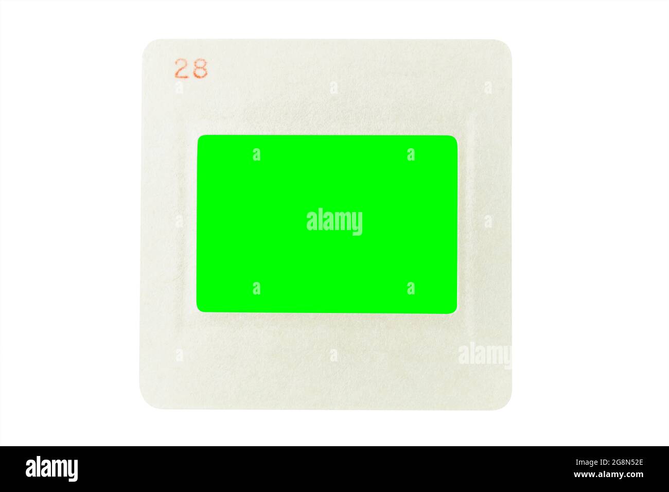 Formato supporto proiettore diapositive intaglio isolato su sfondo bianco  Foto stock - Alamy