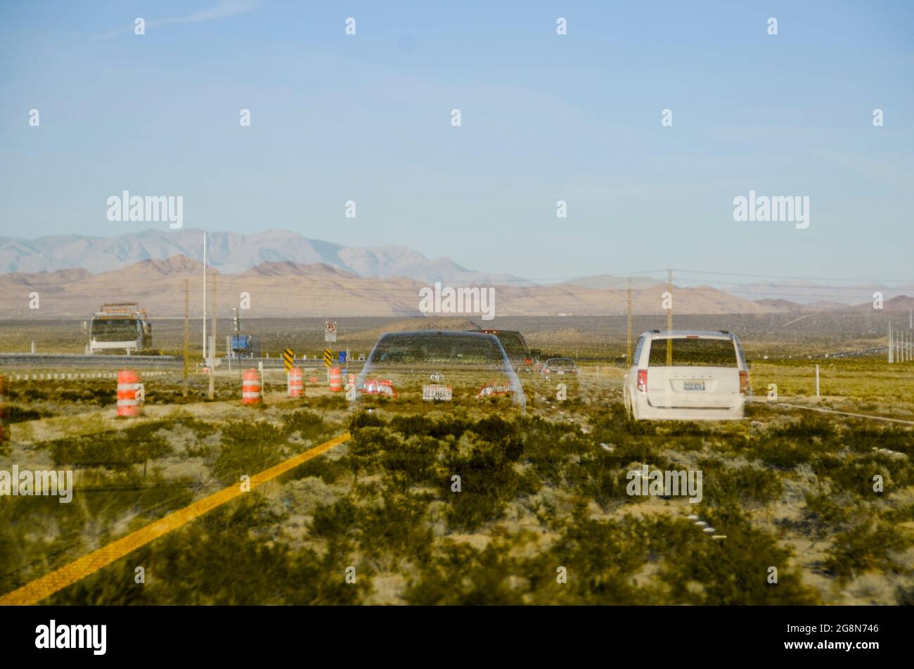 Primm Nevada. California Nevada Bordertown Foto Stock