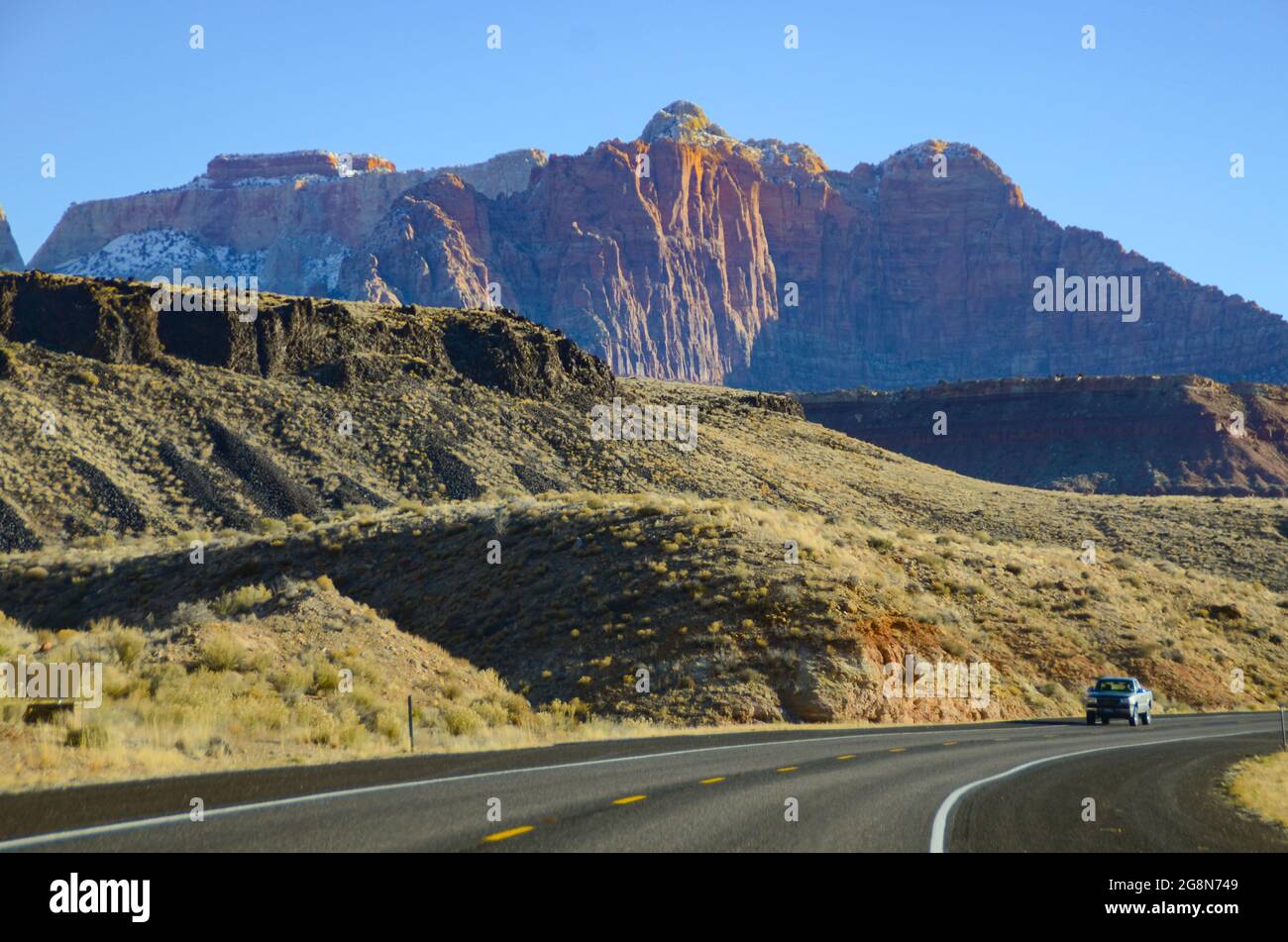 Turismo guida del sud-ovest americano. Scenario dello Utah Arizona Canyon Foto Stock