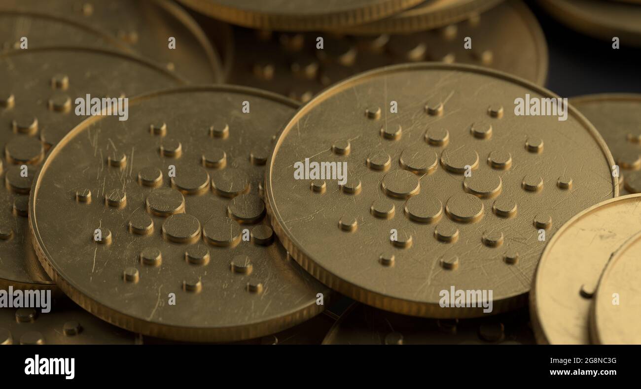 Cardano ADA Crypto Currency Digital Money Blockchain Technology Foto Stock