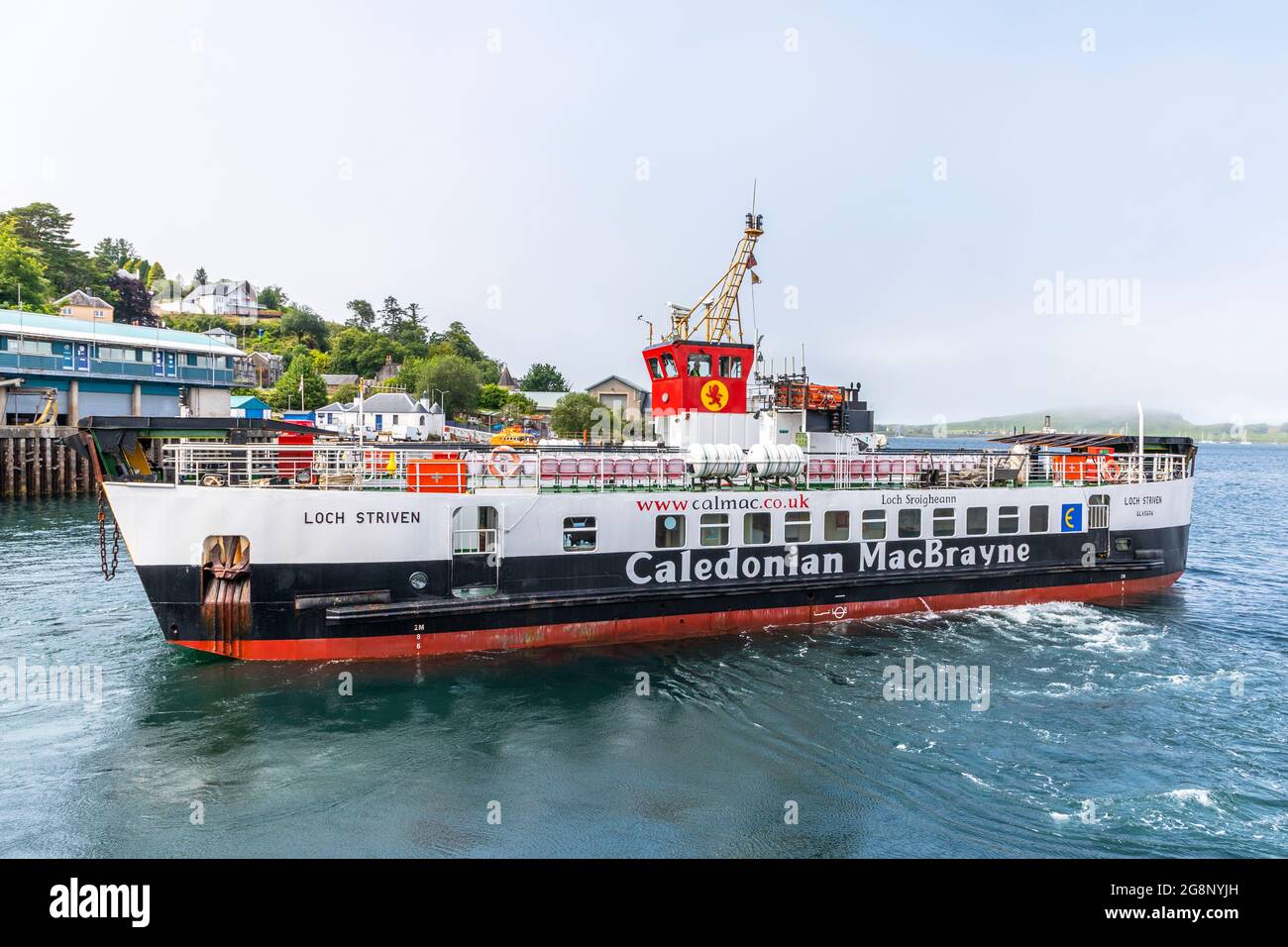 MV Loch Striven un traghetto passeggeri Ro-Ro di proprietà di Caledonian MacBrayne, calmac, che lascia Oban e naviga regolarmente tra Oban e Lismore Island Foto Stock