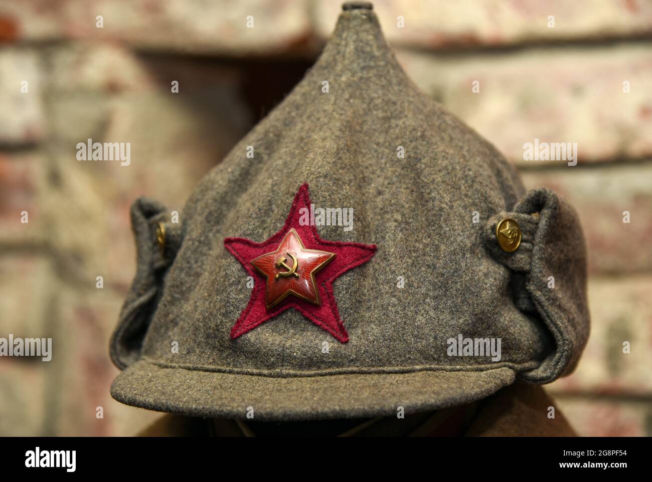 Cappello di un soldato sovietico della seconda guerra mondiale Foto stock -  Alamy