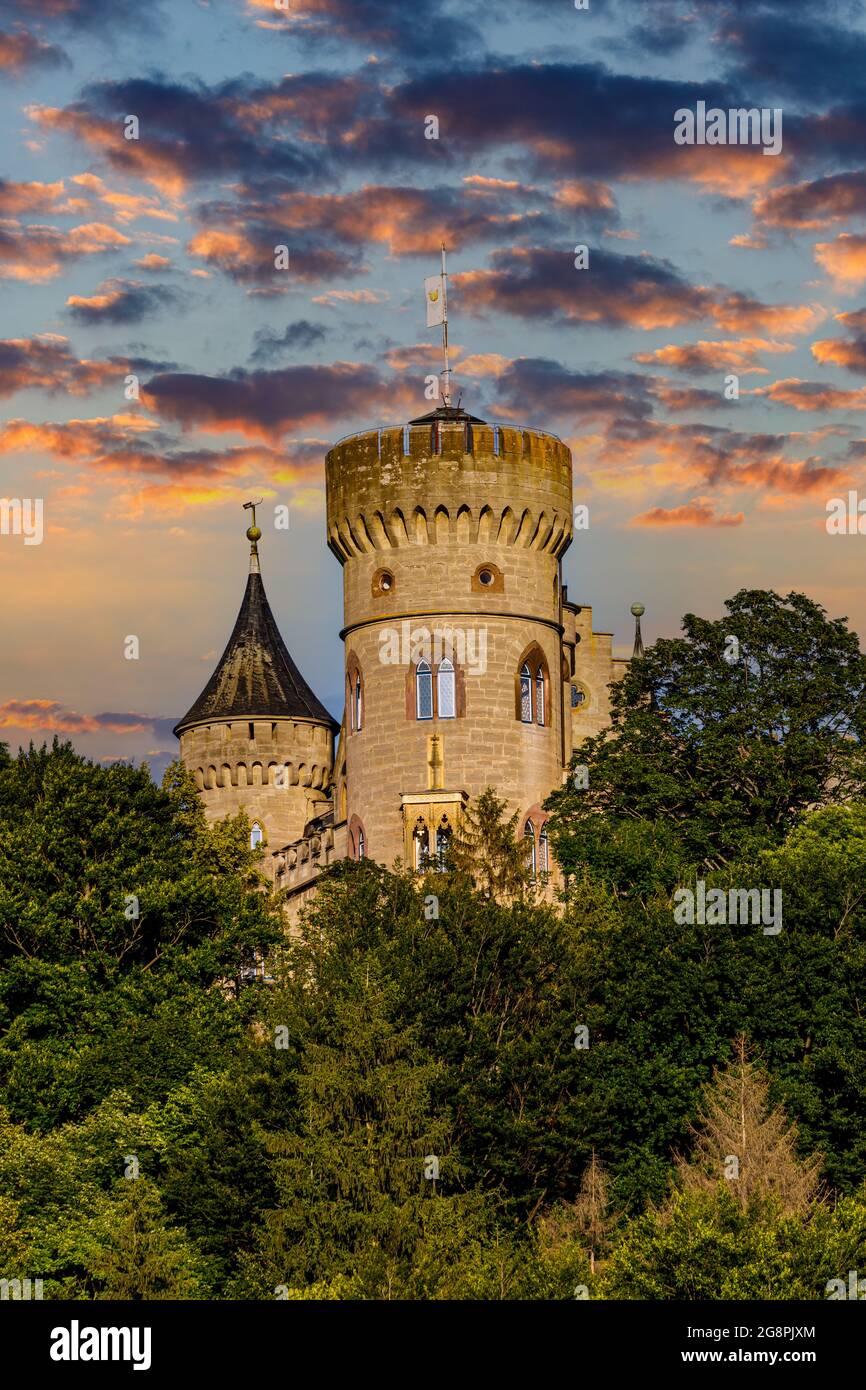 Il Castello Landsberg a Meiningen in Turingia Foto Stock