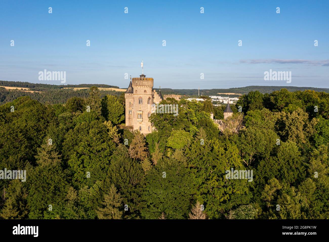 Il Castello Landsberg a Meiningen in Turingia Foto Stock