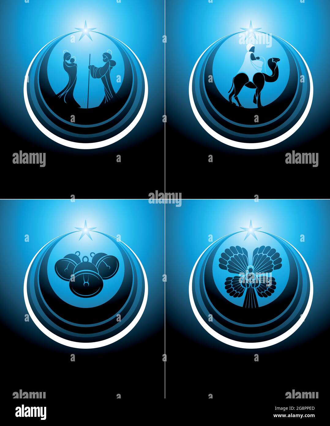 Scena di Natività Illustrazione Vettoriale