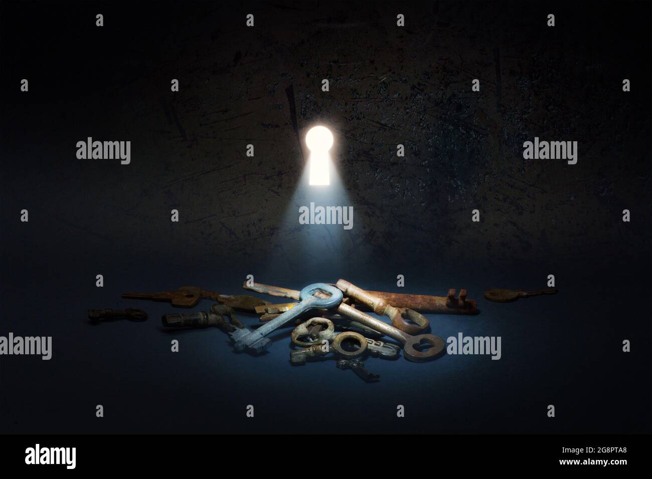 concetto di trovare opportunità per trovare successo o trovare una soluzione in una situazione difficile Foto Stock