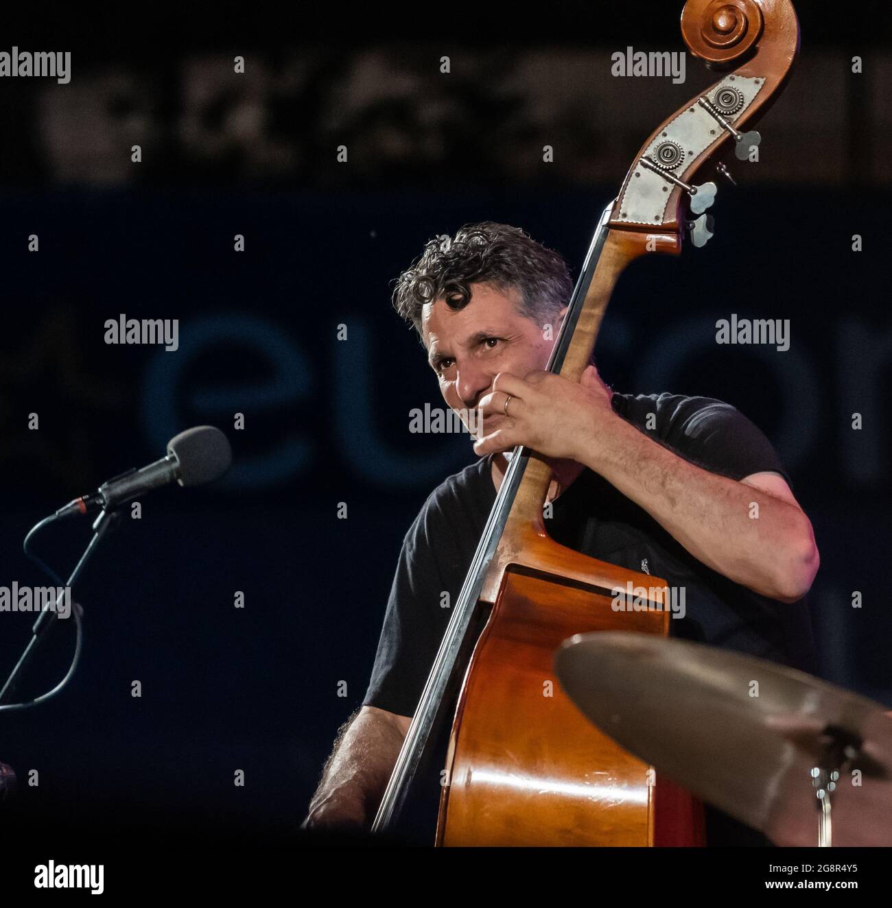 Napoli, Italia. 21 luglio 2021. John John Patitucci Triowith Brian Blade e Chris Potter. (Foto di Giovanni Esposito/Pacific Press/Sipa USA) Credit: Sipa USA/Alamy Live News Foto Stock