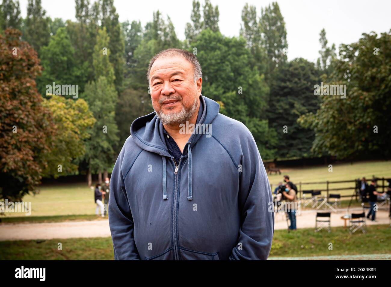 Porto, Portogallo. 22 luglio 2021. Ai Weiwei visto durante la mostra. Pequi Tree è una mostra di radici intrecciate e figure umane presentata da ai Weiwei, un artista cinese. La mostra si è svolta al Museo Serralves. Credit: SOPA Images Limited/Alamy Live News Foto Stock