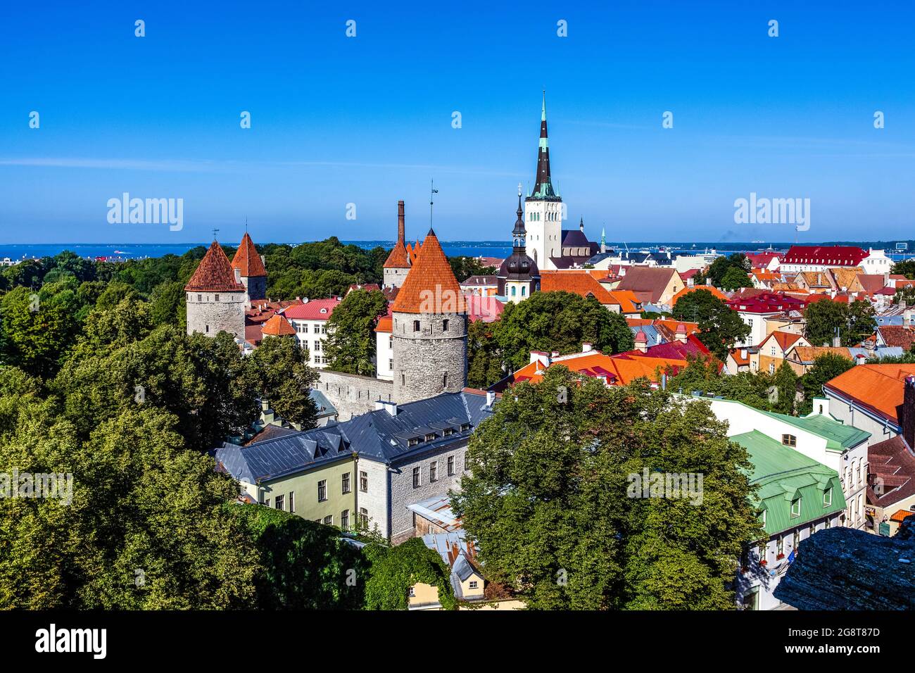 Centro storico di Tallinn, Estonia Foto Stock