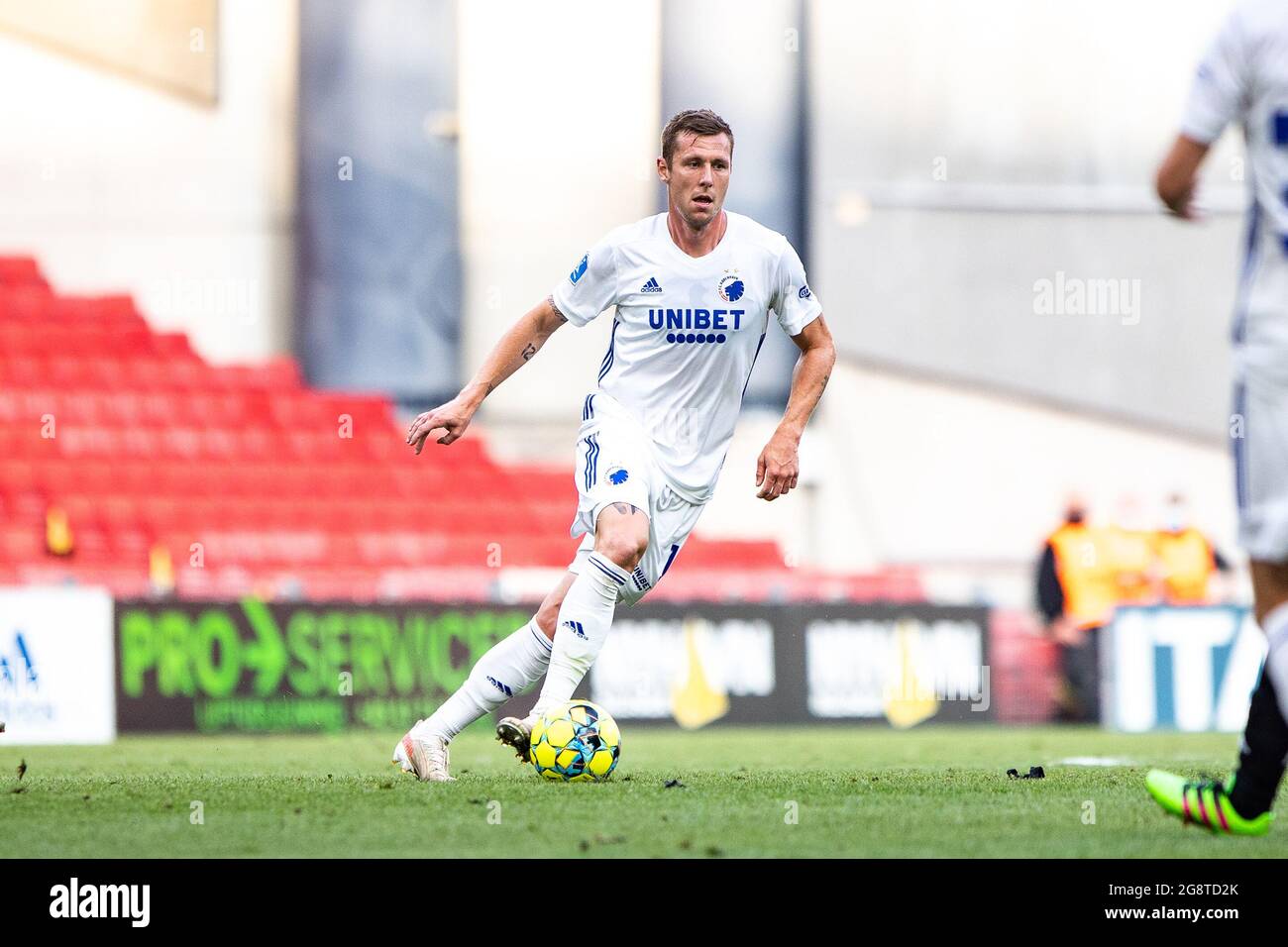 Copenaghen, Danimarca. 22 luglio 2021. Lukas Lerager (12) del FC Copenhagen visto durante la partita Europa Conference League tra il FC Copenhagen e il Torpedo-Belaz Zhodino a Parken a Copenhagen, Danimarca. (Photo Credit: Gonzales Photo/Alamy Live News Foto Stock