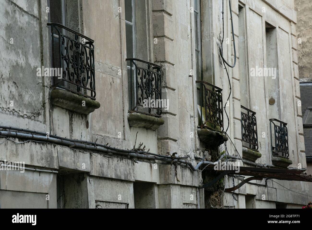 Strade ed edifici a Parigi Foto Stock