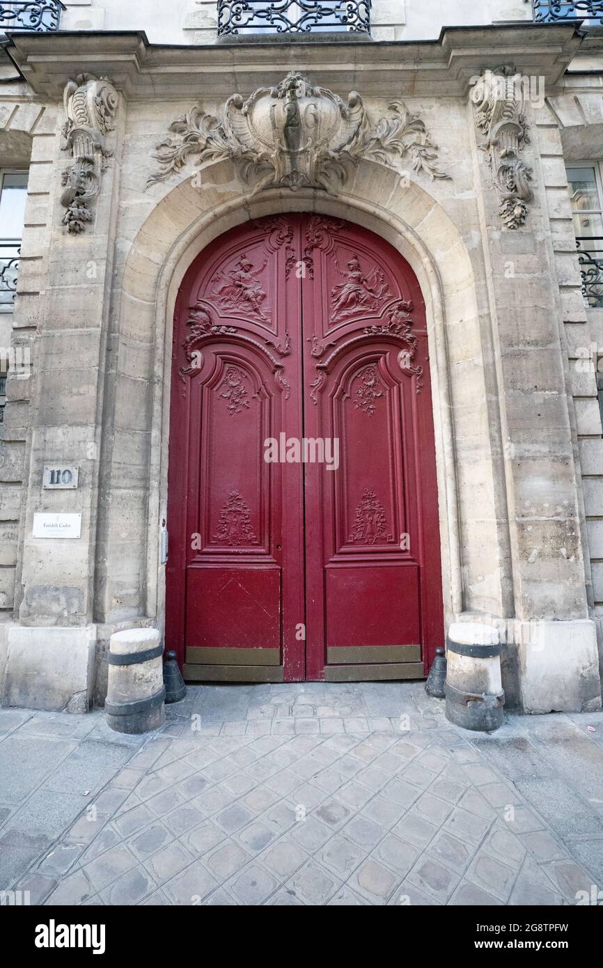 Strade ed edifici a Parigi Foto Stock