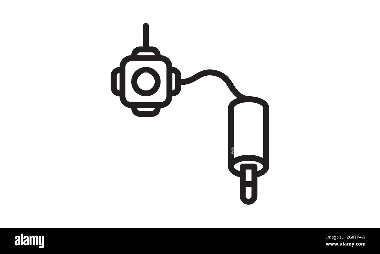 Design delle icone della telecamera di sicurezza wireless, tecnologia digitale comunicazione social media Internet Web e tema wireless illustrazione vettoriale - Illustrazione Vettoriale