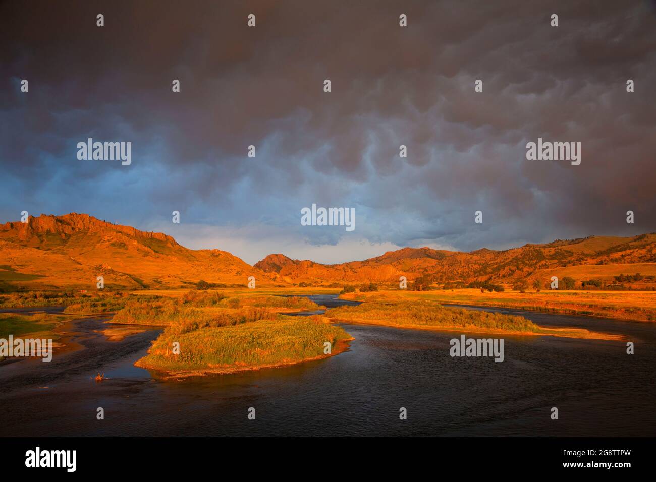 Fiume Missouri, Pelican Point pesca sito di accesso, Fiume Missouri Ricreazione Road, Montana Foto Stock
