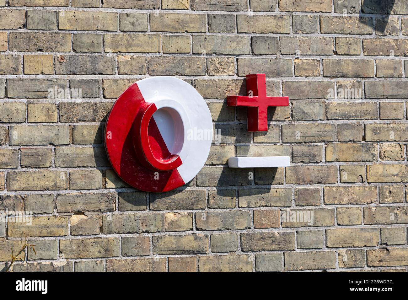 Blood Letters o di Stephanie Bergman come parte della Folkestone Triennial, 2021 Foto Stock