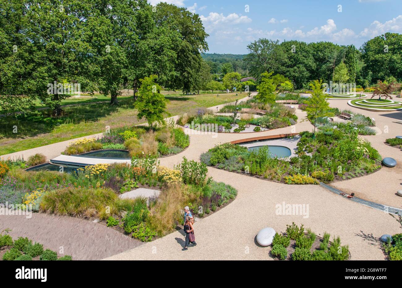 Royal Horticulture Society , Wellbeing Garden at Hill Top, Wisley, Surrey, Inghilterra. Foto Stock