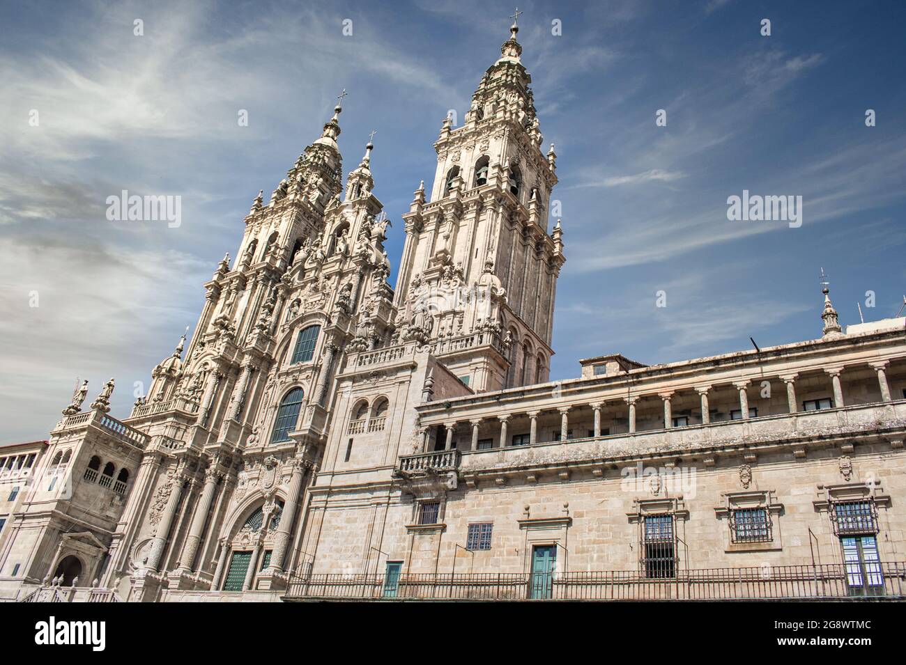 Cattedrale di Santiago de Compostela Santiago, Spagna Foto Stock