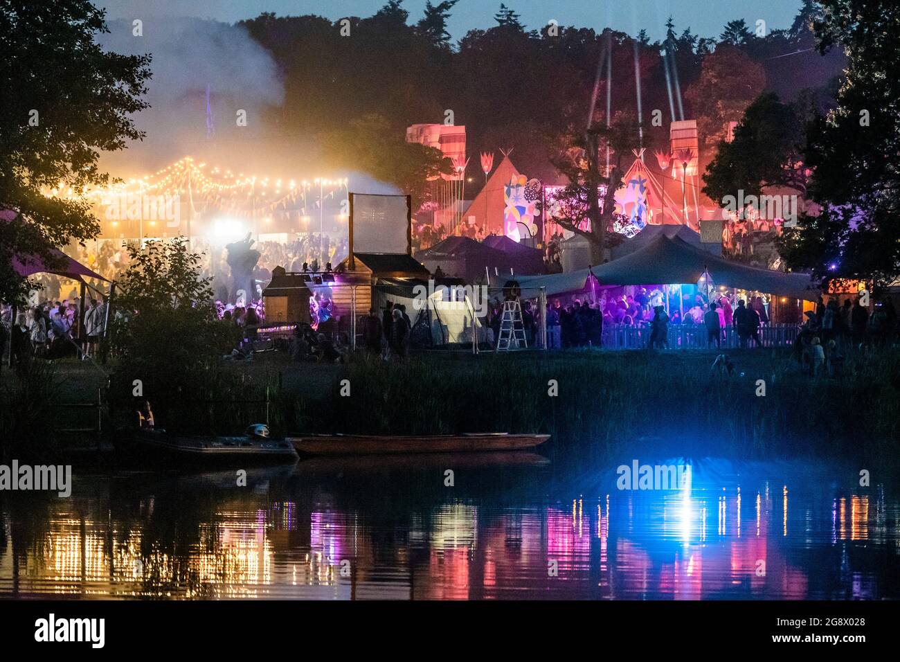 Henham Park, Suffolk, Regno Unito. 22 luglio 2021. Il 2021 Latitude Festival, Henham Park. Suffolk, torna come un evento di test covid dopo un anno di distanza a causa della pandemia. Credit: Guy Bell/Alamy Live News Foto Stock