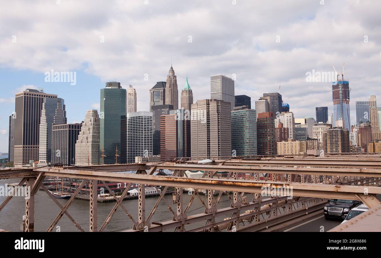 One World Trade Center Construction Foto Stock