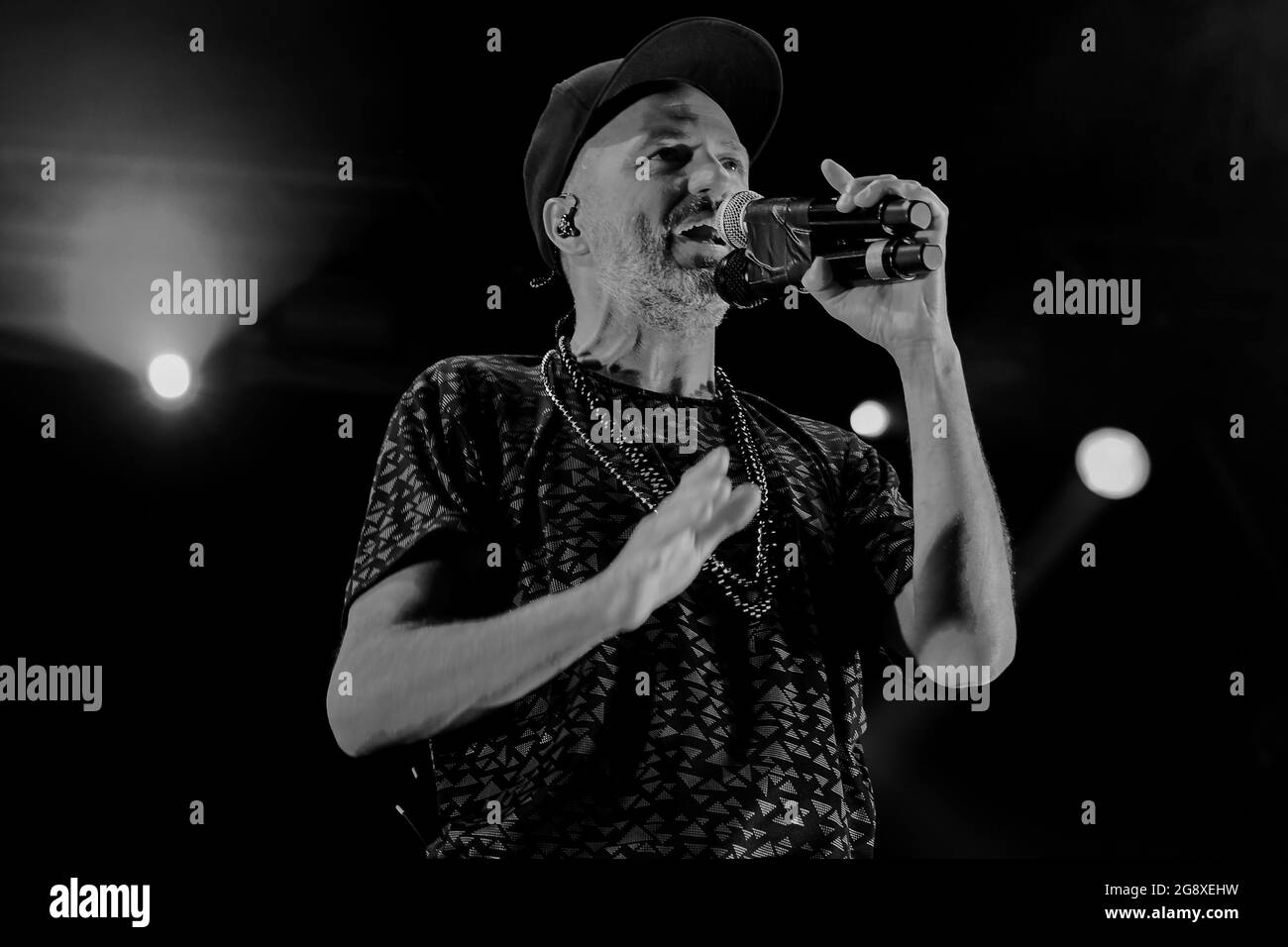 Roma, Italia. 22 luglio 2021. Samuel Subsonica durante il Concerto a Villa Ada Roma Incontra i mondo 2021 Roma, 22 Luglio 2021/LiveMedia Credit: Independent Photo Agency/Alamy Live News Foto Stock