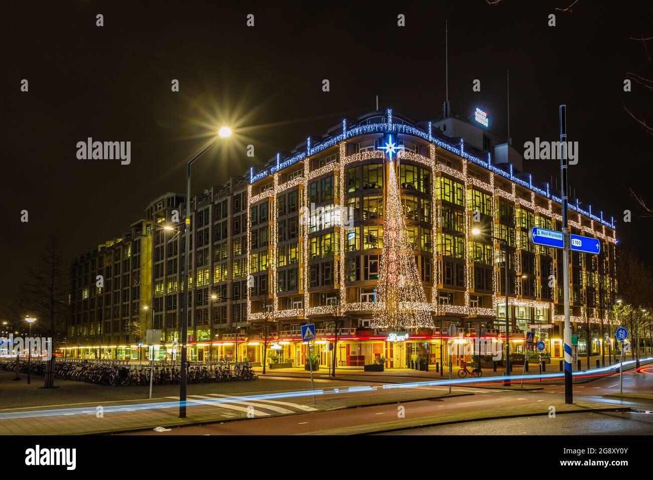Groothandelsgebouw, edificio di uffici vicino alla stazione centrale di Rotterdam, Paesi Bassi Foto Stock