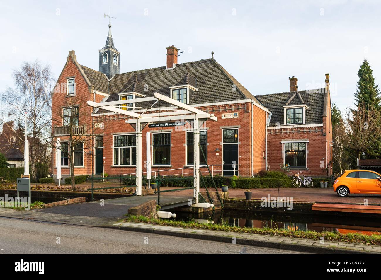 Il B&B Polderhuis, edificio monumentale a Bergschenhoek, Lansingerland, Paesi Bassi Foto Stock