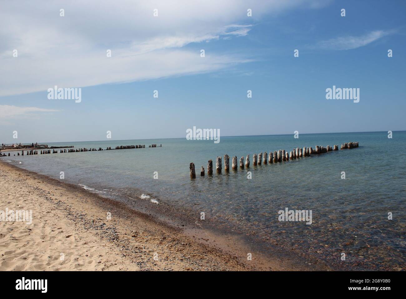 Spiaggia a Whitefish Point Foto Stock
