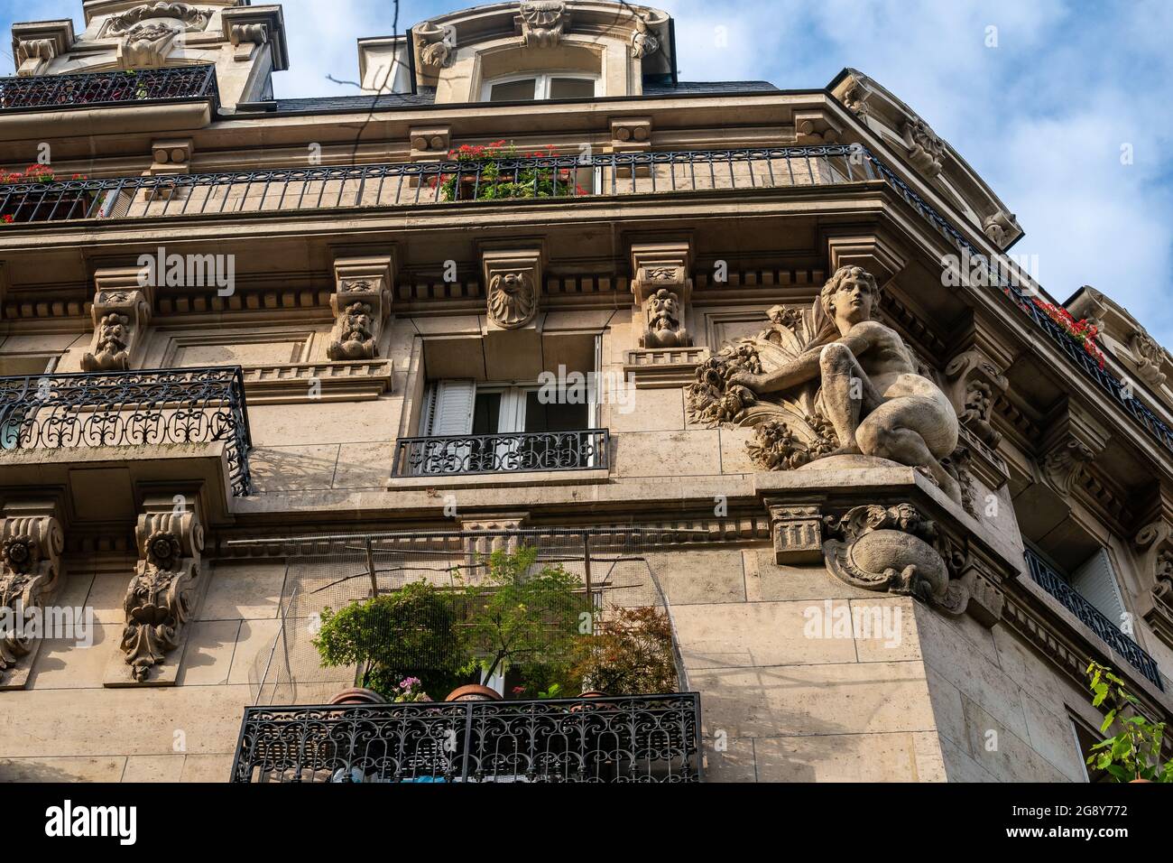 Scultura del Palazzo di Parigi di Alfred Boucher Foto Stock