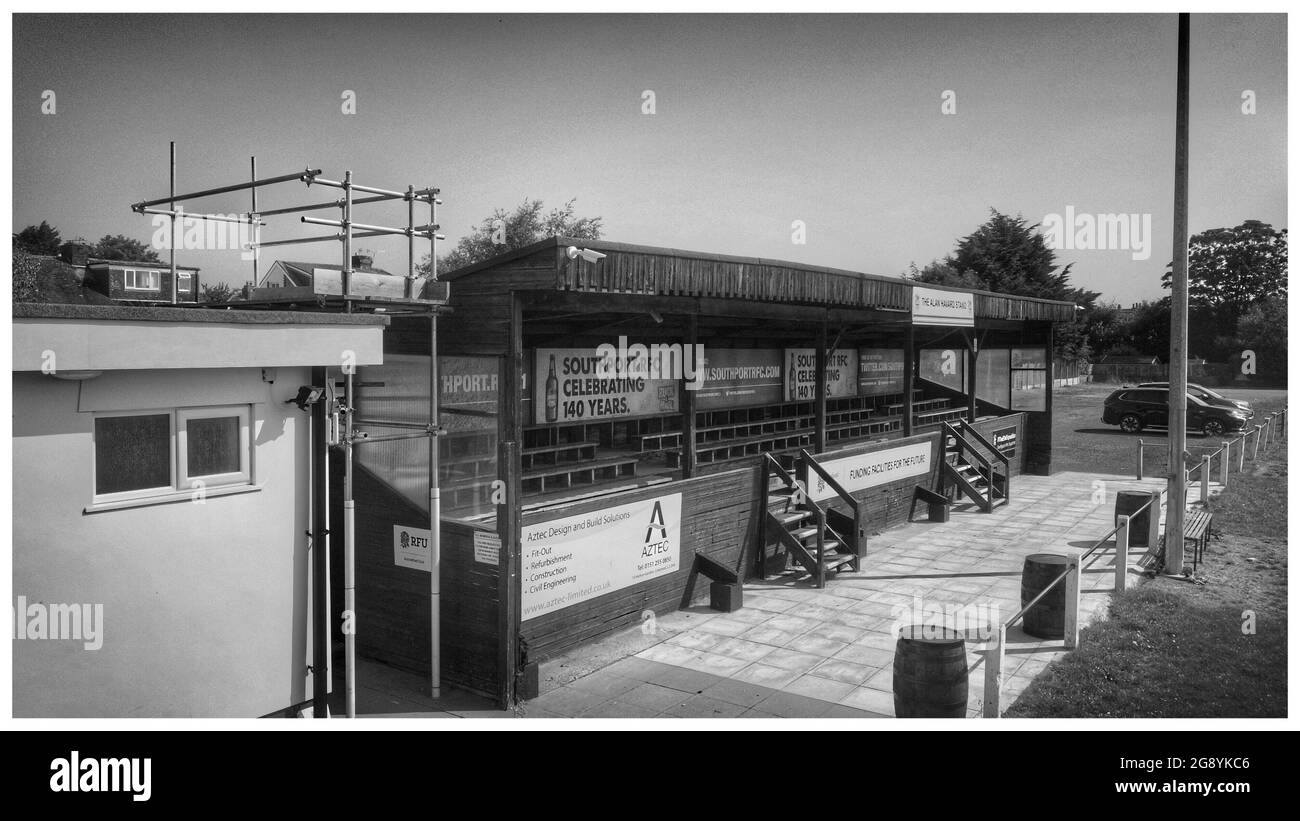 Fotografia con droni di merseyside Foto Stock