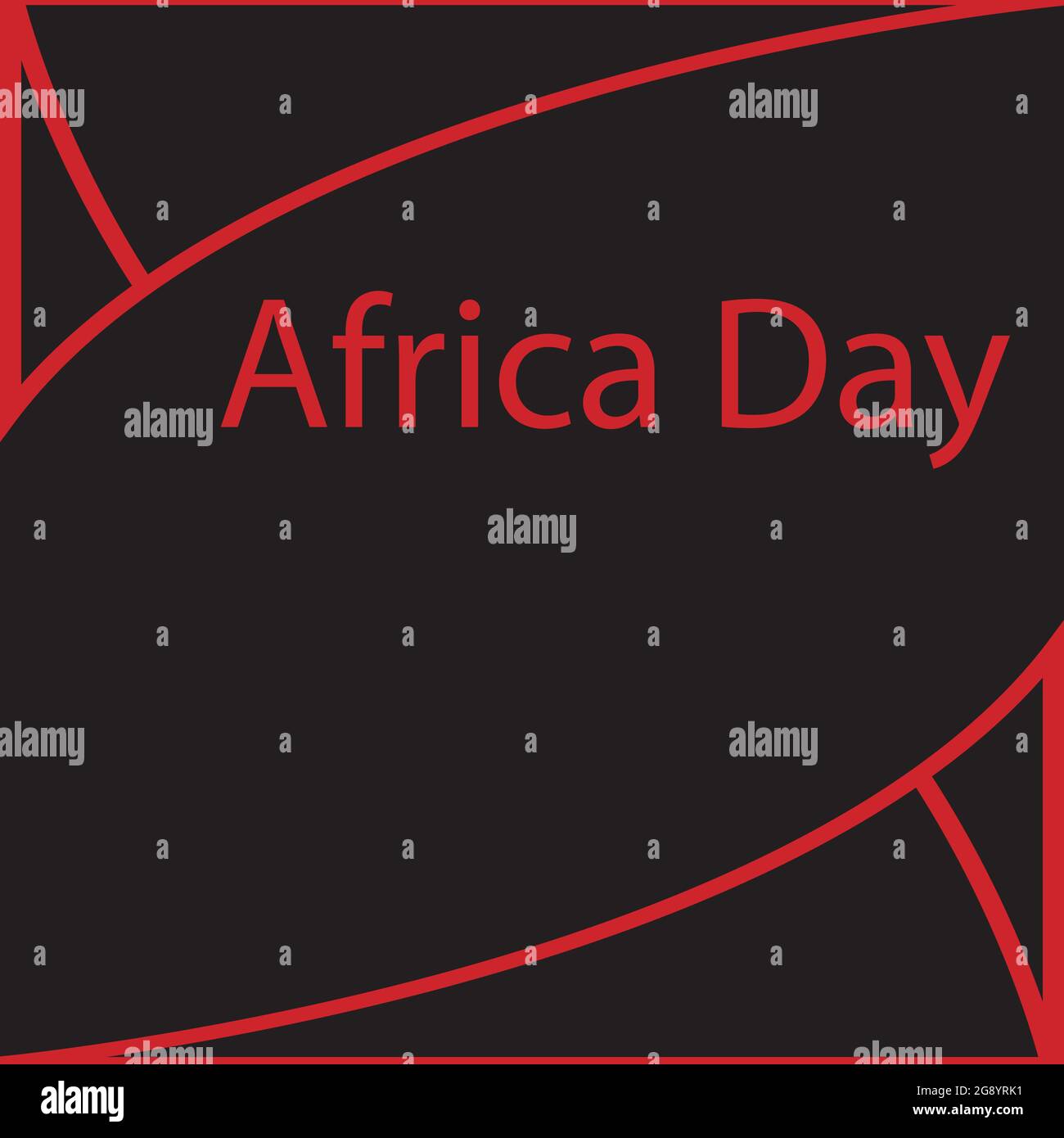 La Giornata dell'Africa, Giornata della libertà africana, Giornata della Liberazione africana è la commemorazione annuale della fondazione dell'Organizzazione dell'unità africana il 25 maggio 1 Illustrazione Vettoriale