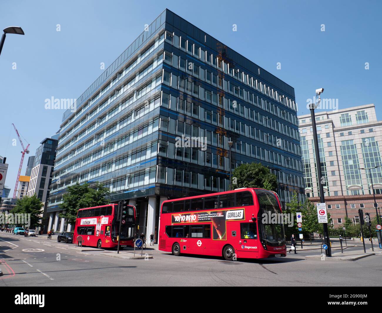 Aldgate House uffici a Londra uffici della LCH London clearing house, offrono servizi di compensazione per azioni, Fixed Income, FX, Rates e Repos Foto Stock