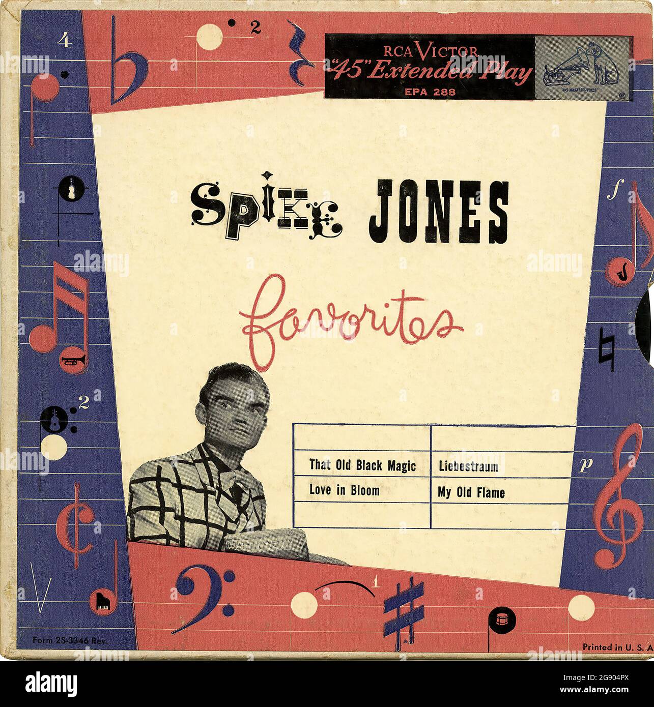 Preferiti di Spike Jones - copertina Vintage in vinile Foto Stock