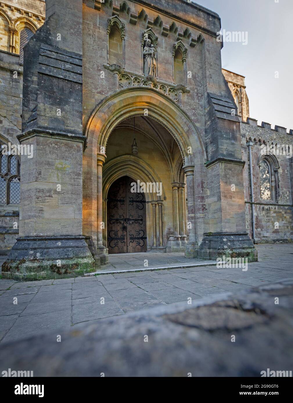 Romsey Abbey Foto Stock