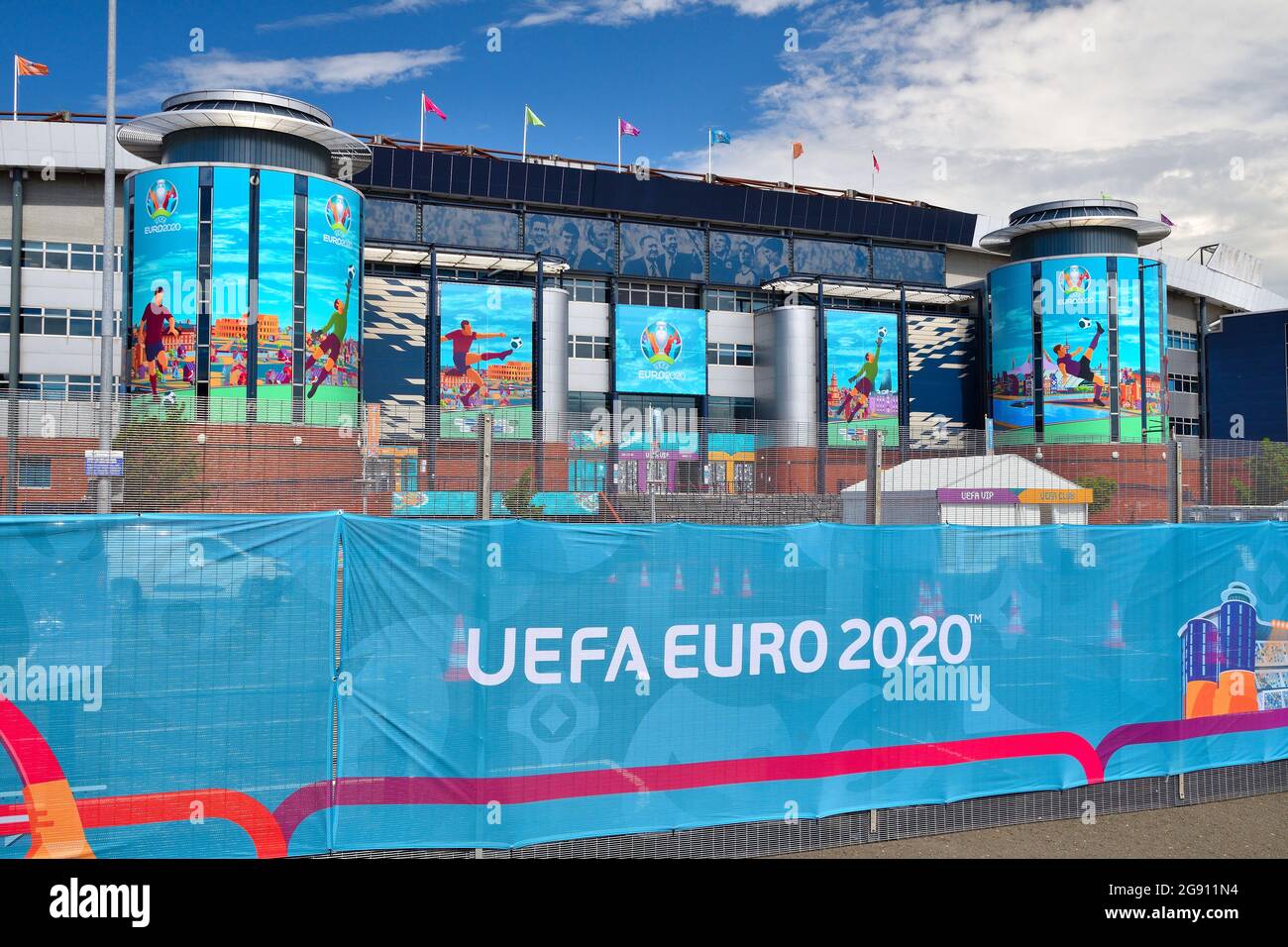 Hampden Park per EURO 2020 Foto Stock