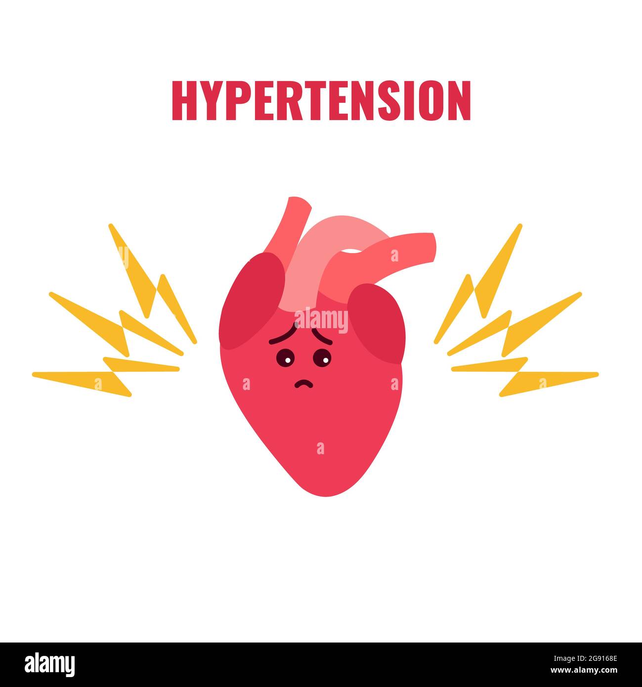 Ipertensione, illustrazione concettuale Foto Stock