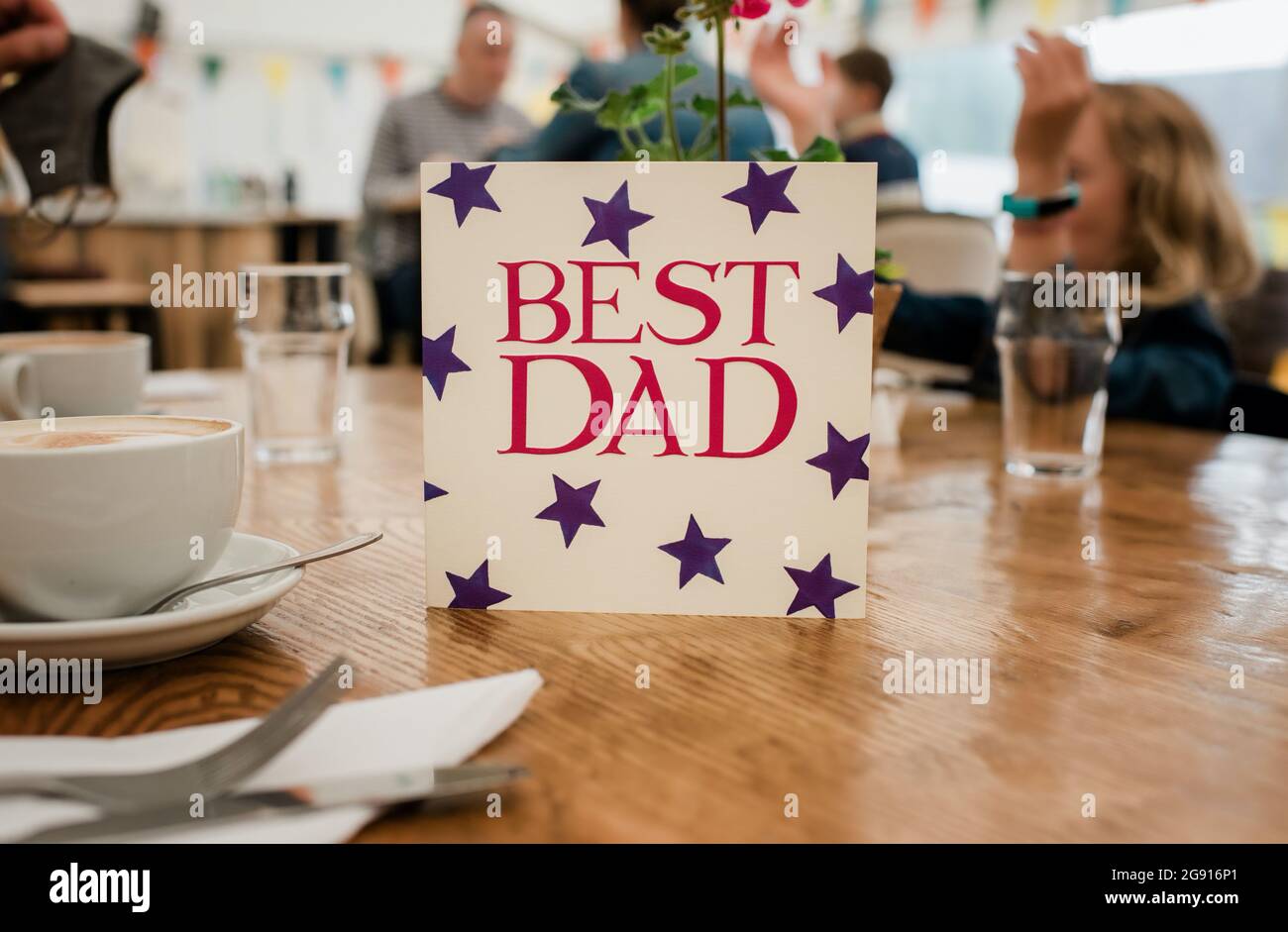 la migliore carta del papà per il giorno dei padri o la celebrazione del compleanno dei padri Foto Stock