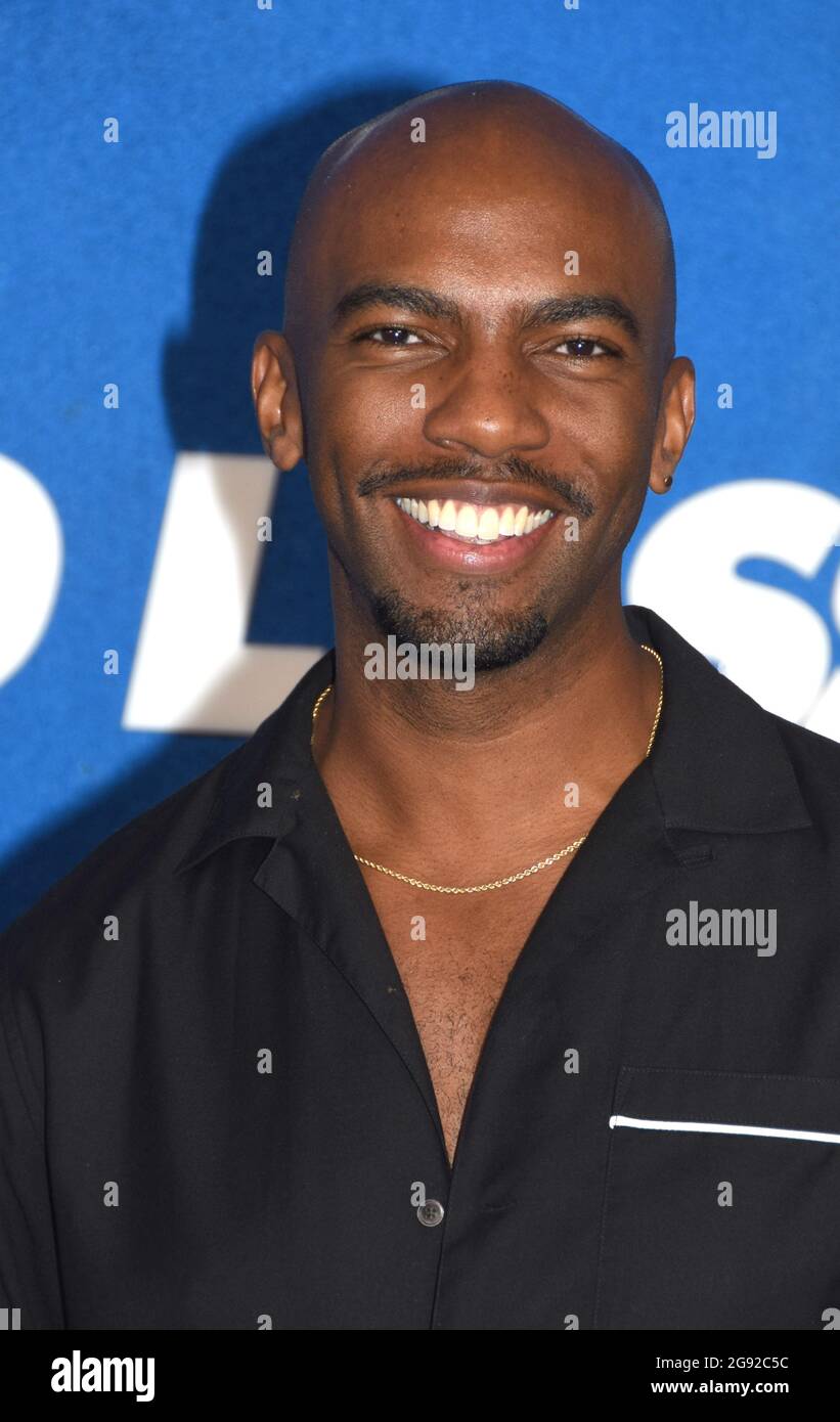 West Hollywood, California, USA 15 luglio 2021 l'attore Carlis Shane Clark partecipa al "Ted lasso" Season Two Premiere Event di Apple al Rooftop del Pacific Design Center il 15 luglio 2021 a West Hollywood, California, USA. Foto di Barry King/Alamy Stock foto Foto Stock