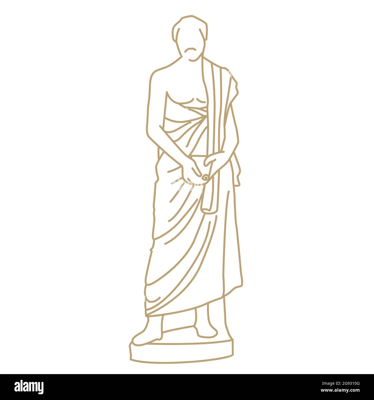 Greek statue face Immagini Vettoriali Stock - Alamy
