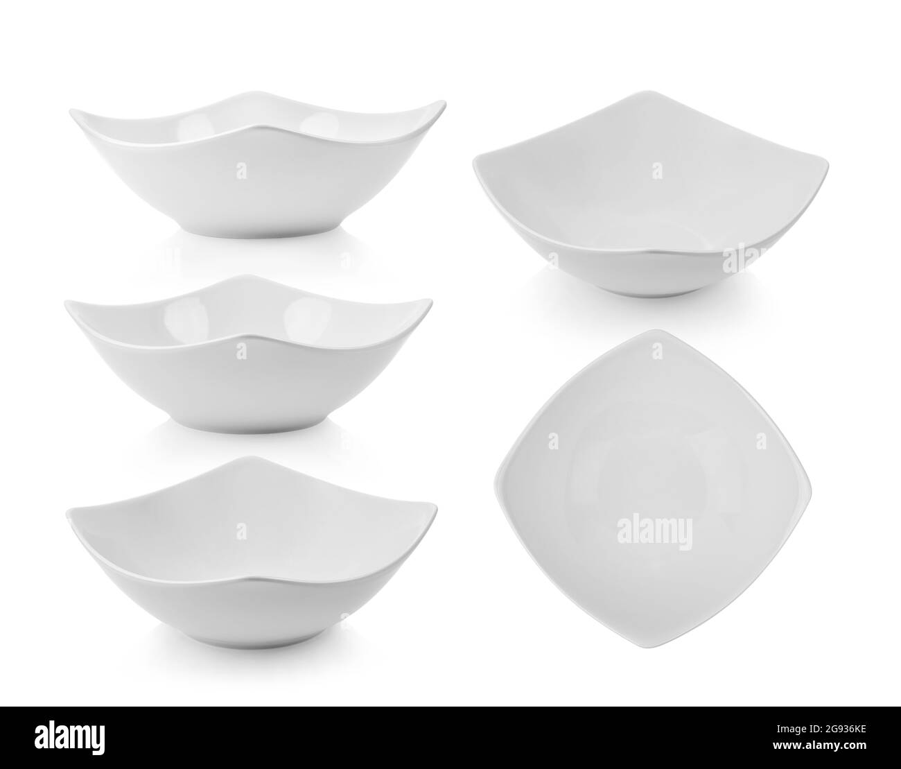 Ciotola su sfondo bianco Foto Stock