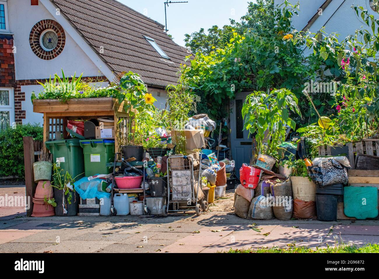 La casa di un freno di rallentamento. Foto Stock