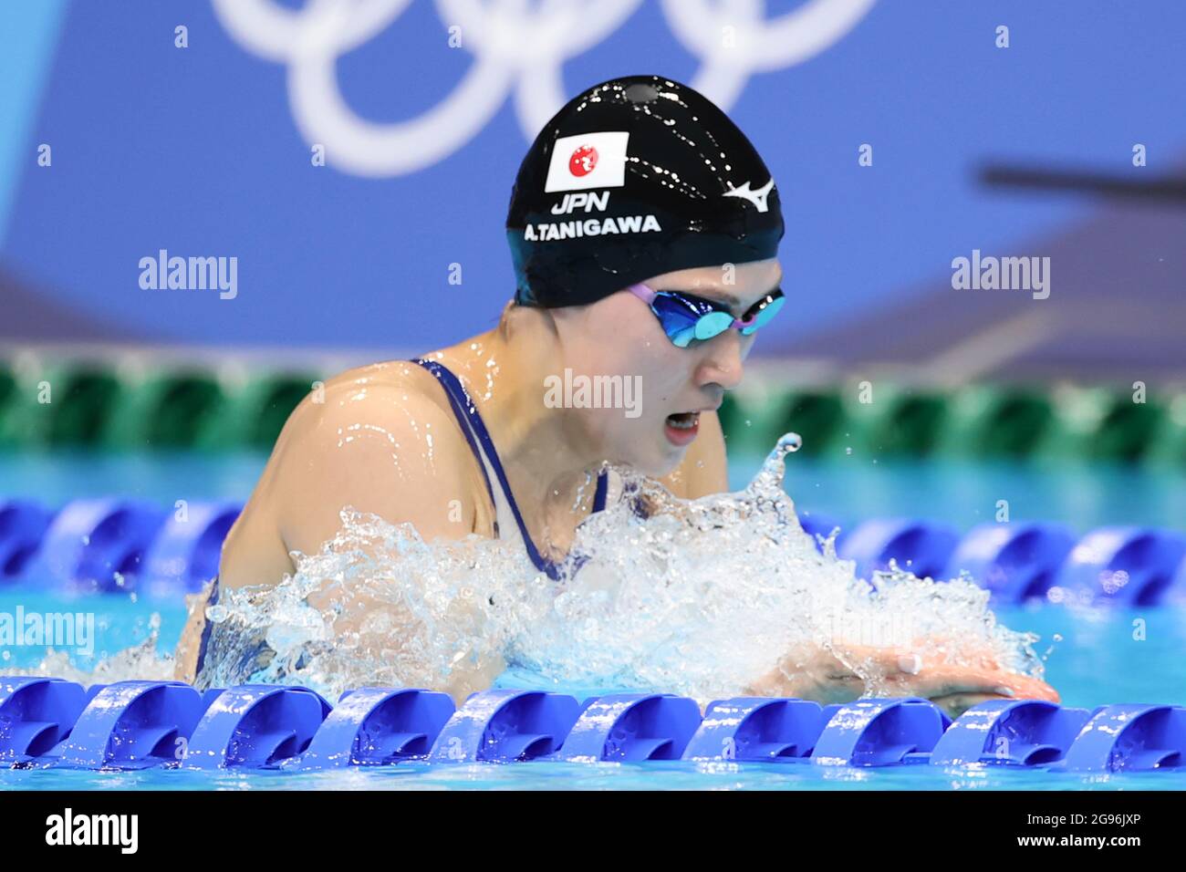 Tokyo, Giappone. 24 luglio 2021. Ageha Tanigawa (JPN) Nuoto : il calore individuale di Medley delle donne 400m durante i Giochi Olimpici di Tokyo 2020 al Centro Acquatico di Tokyo, Giappone . Credit: Akihiro Sugimoto/AFLO/Alamy Live News Foto Stock