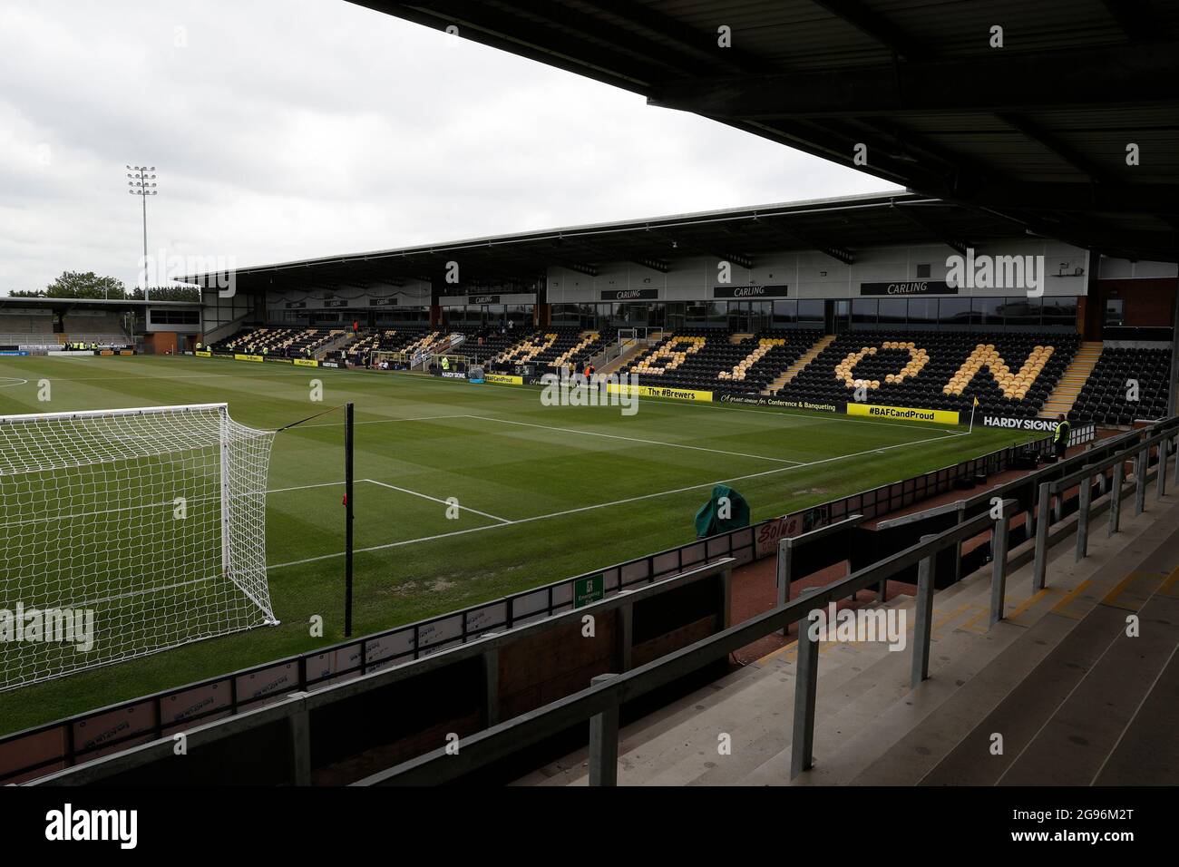 Burton Upon Trent, Inghilterra, 24 luglio 2021. Una visione generale del terreno prima della partita di Pre Season friendly allo Stadio Pirelli, Burton upon Trent. L'immagine di credito dovrebbe essere: Darren Staples / Sportimage Foto Stock