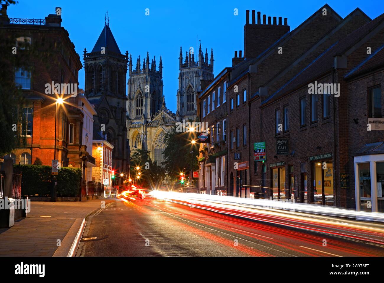 Cattedrale di York di notte Foto Stock