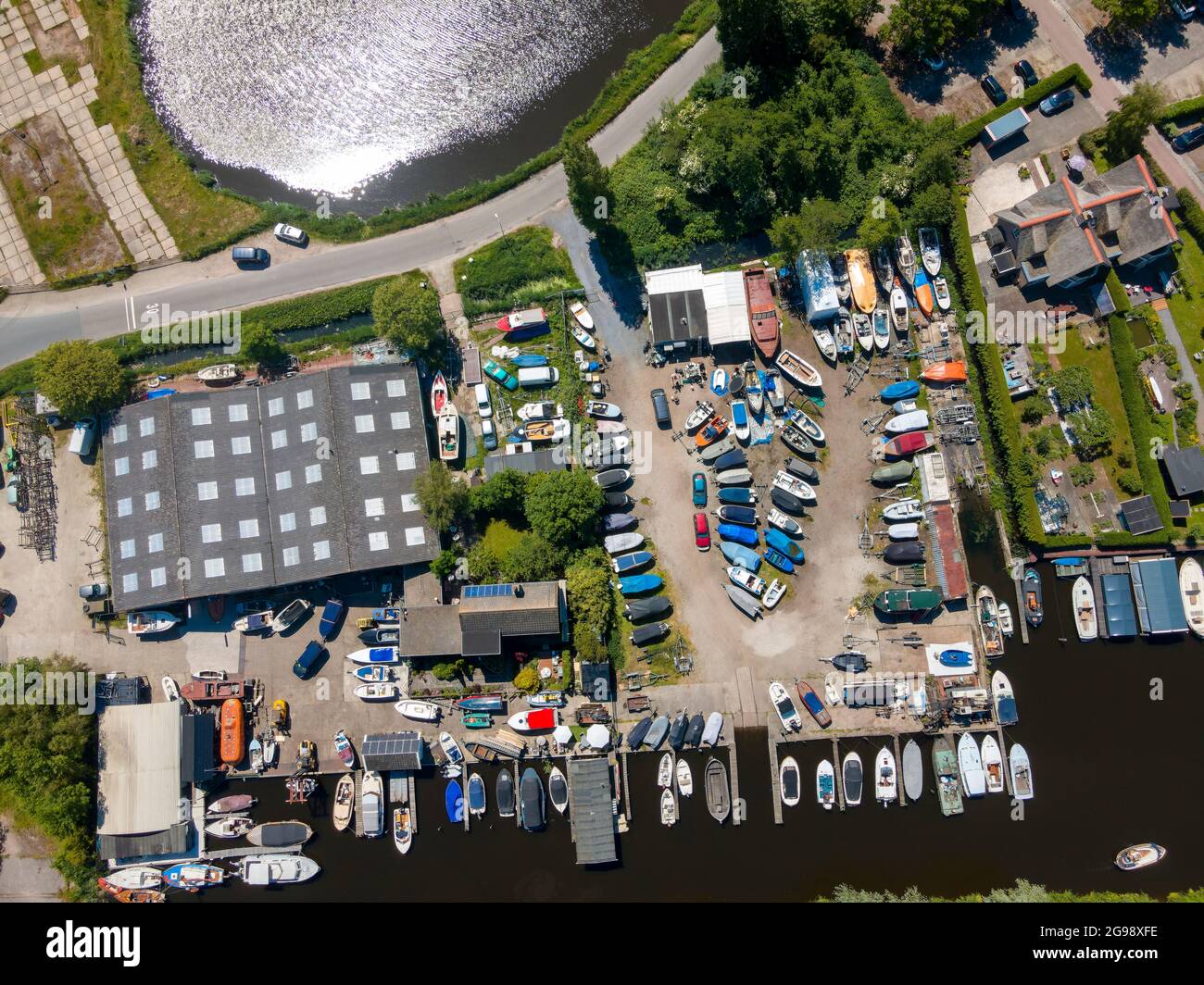 Zona industriale di Haarlem, Paesi Bassi Foto Stock
