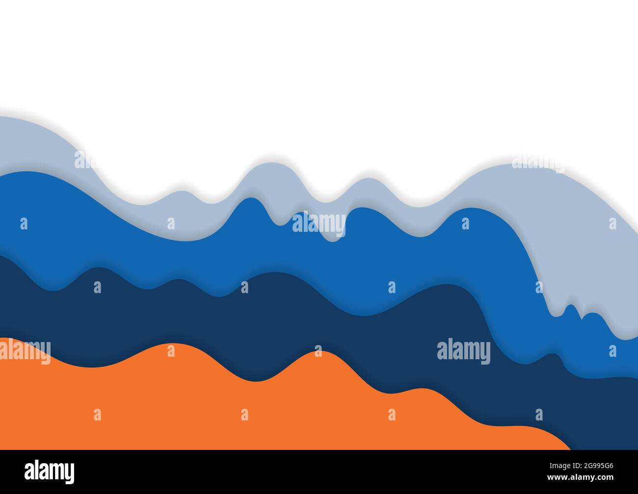 Design minimalista astratto di motivi ondulati e colorati. Disegno sovrapposto per sfondo presentazione copertina. Vettore illustrazione Illustrazione Vettoriale