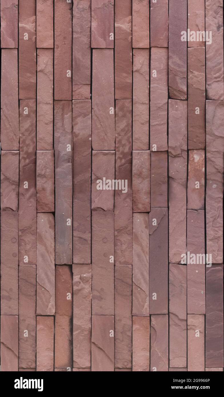 Disegno senza giunture materiali in pietra naturale nei modelli di costruzione classici e metodi per la texture campione e sfondo per l'edilizia e l'industria .ANC Foto Stock
