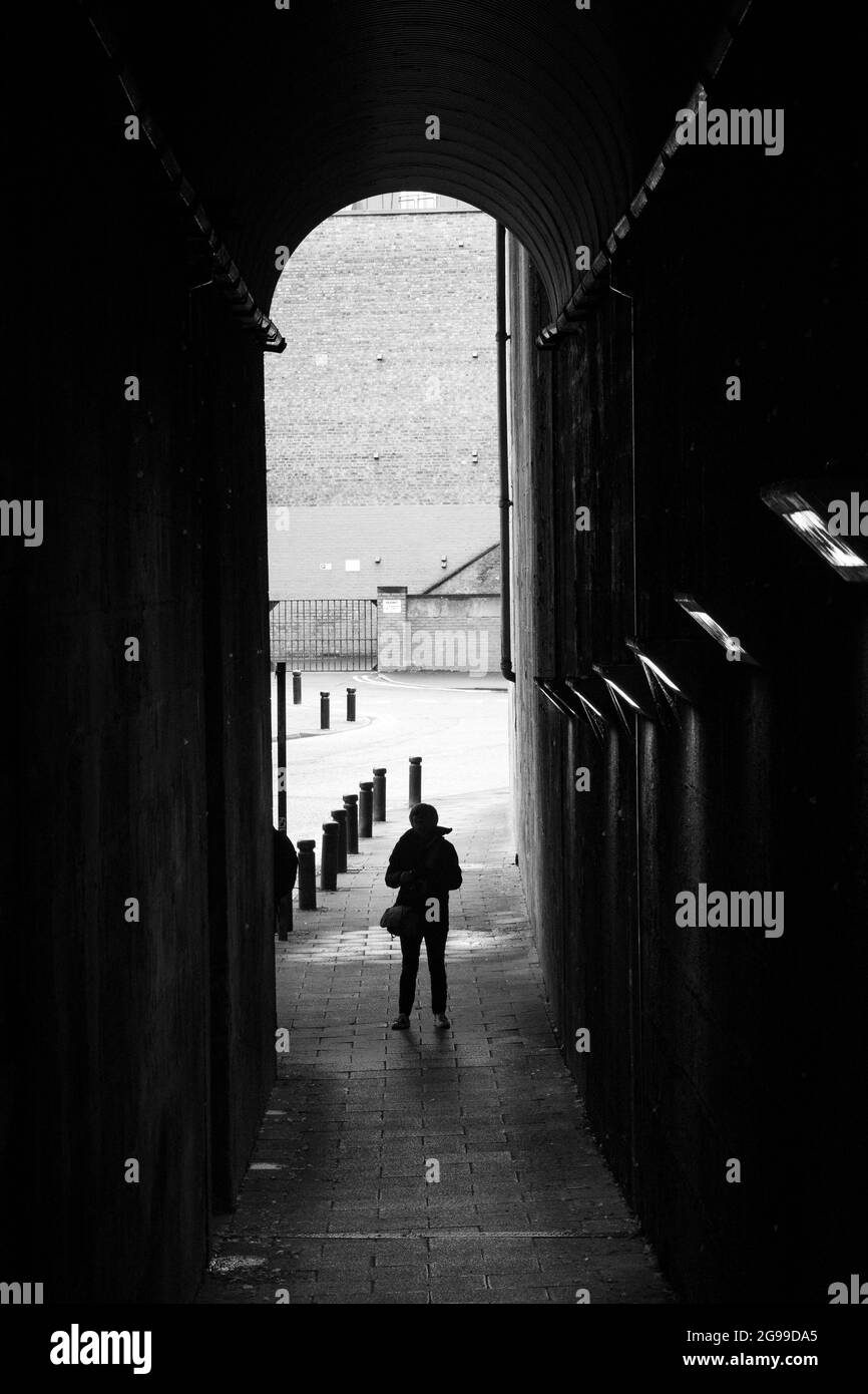 Arco sotto Ferrovia, Newcastle upon Tyne Foto Stock