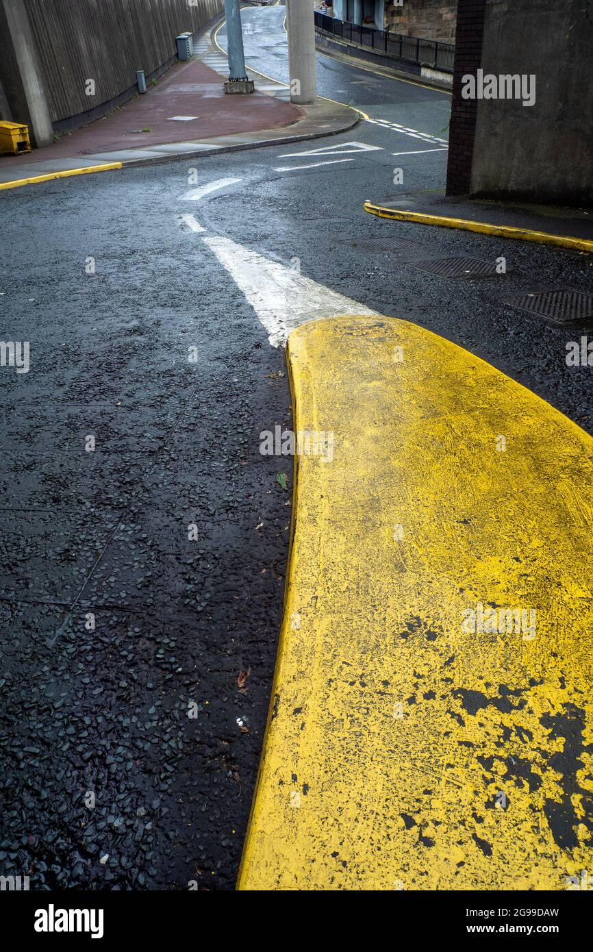 Ingresso al parcheggio auto Manors Newcastle Upon Tyne Foto Stock