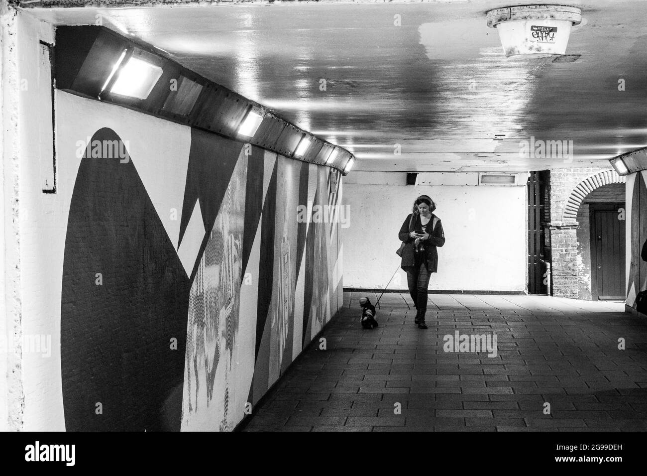 Under Road Subway, Newcastle Upon Tyne, Tyneside, Foto Stock